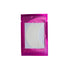 A package of flexi foam eye pads. The package is pink and the flexi foam pads are white.