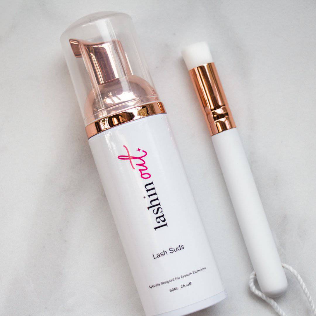 6 Lash Suds + Petite Brush Bundle - Lashin Out Shop