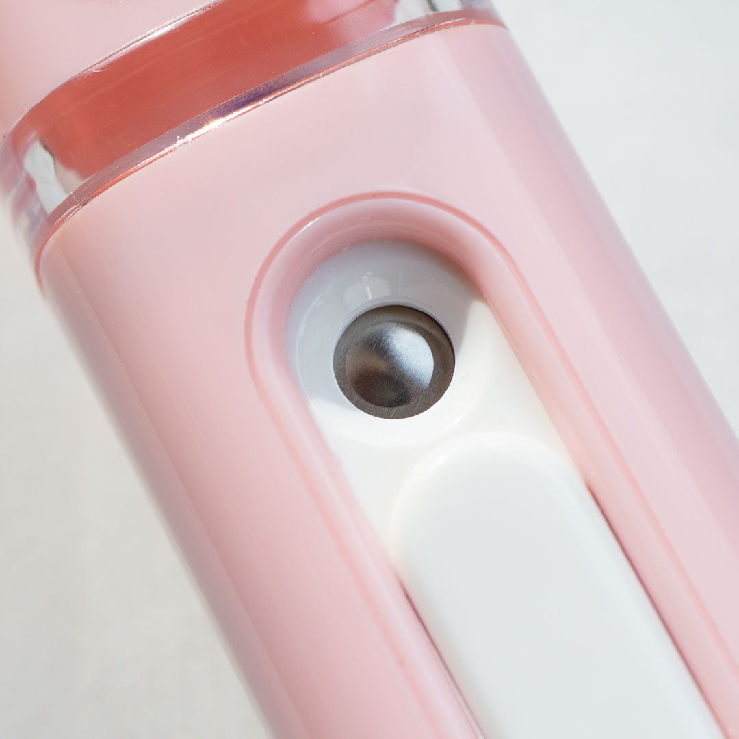 A close up view of the power button.