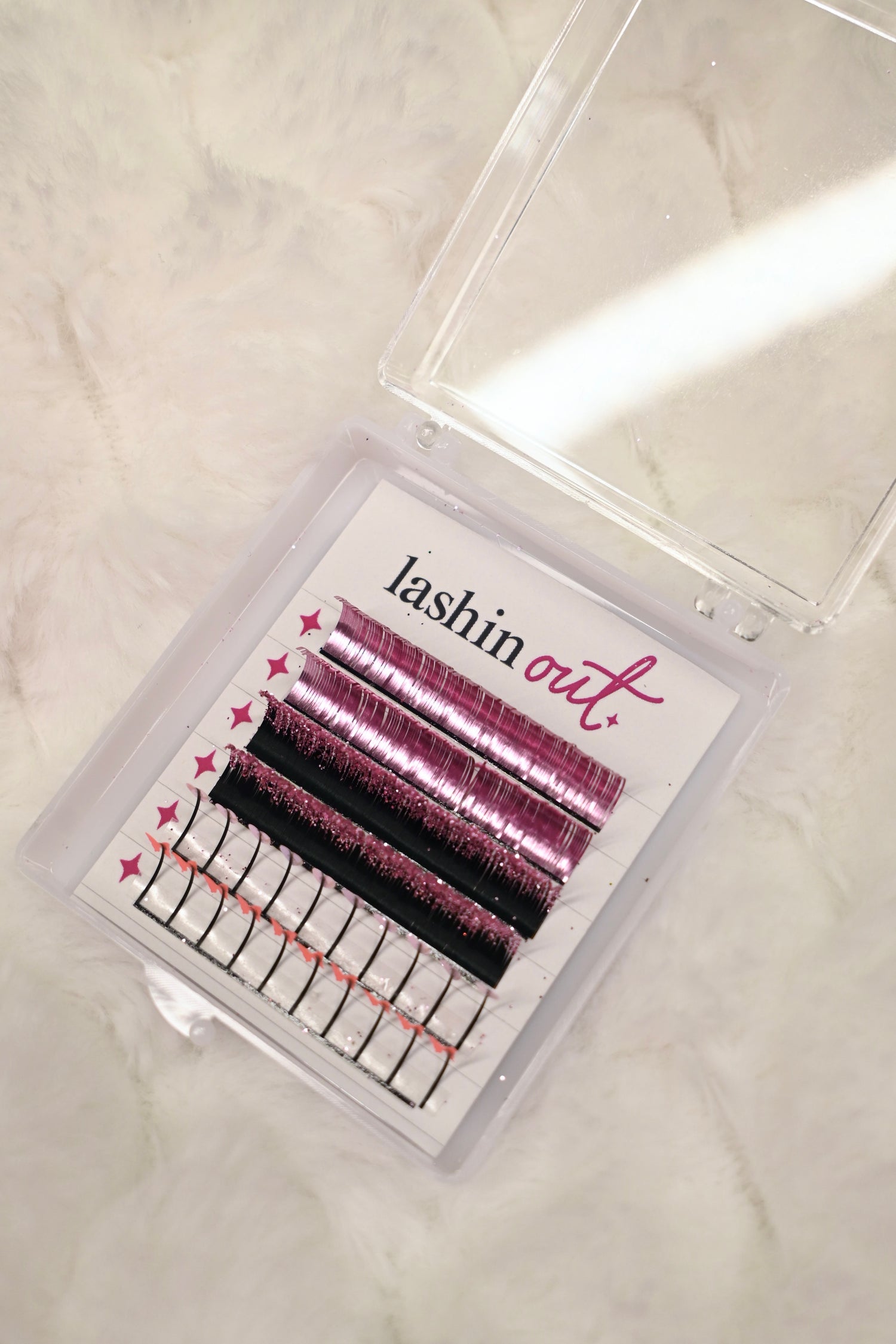 "PRETTY IN PINK" Accent lash tray