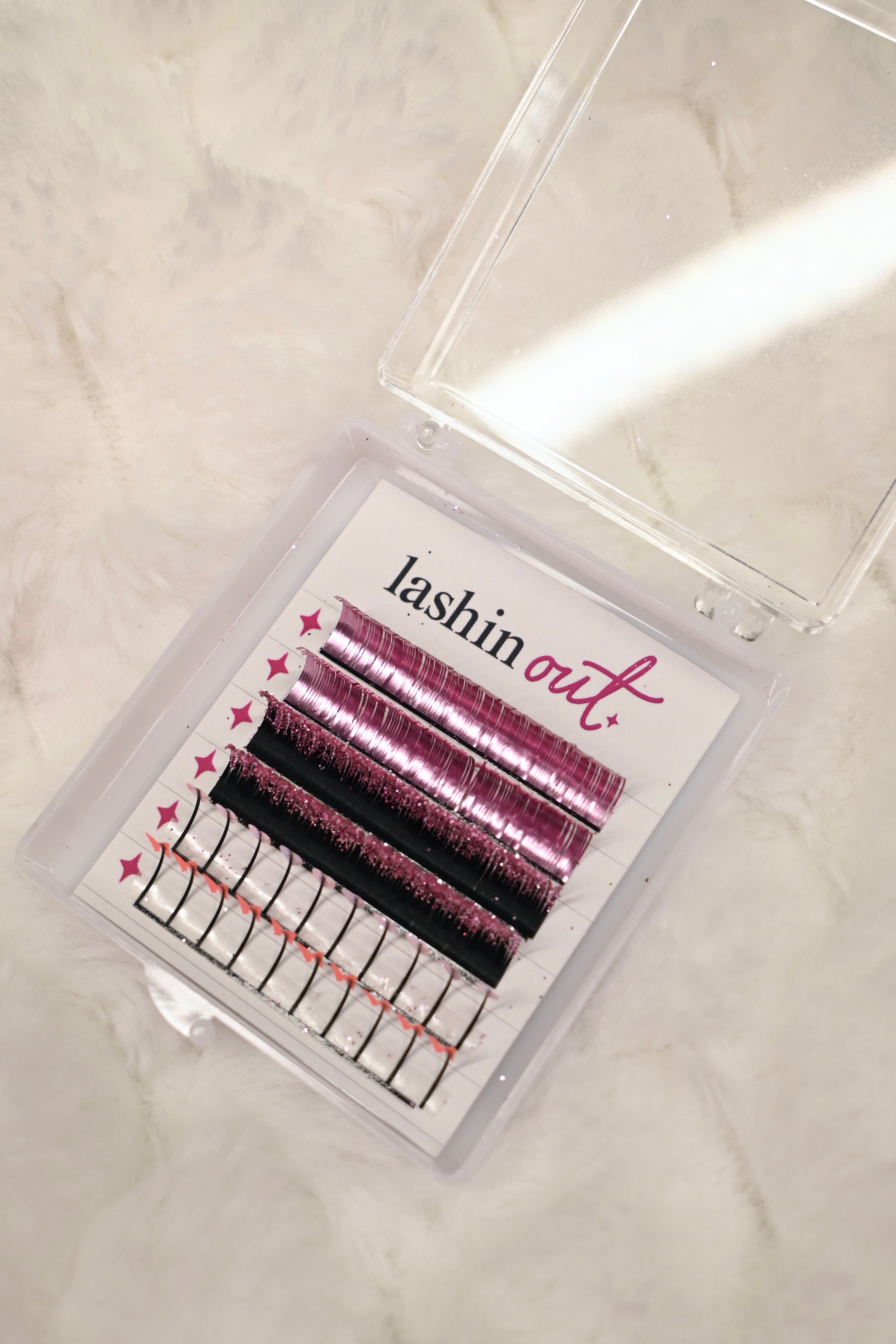 "PRETTY IN PINK" Accent lash tray