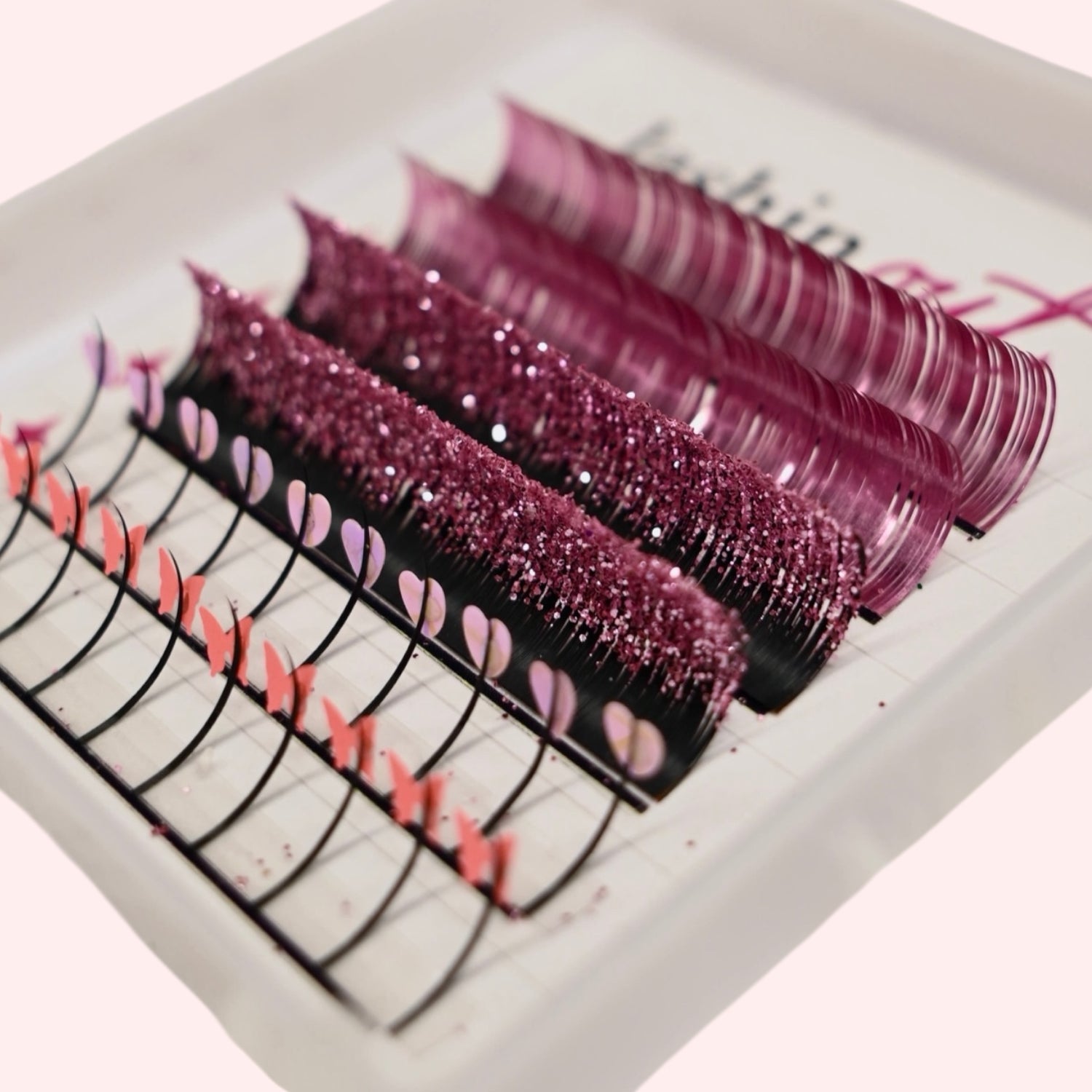 "PRETTY IN PINK" Accent lash tray