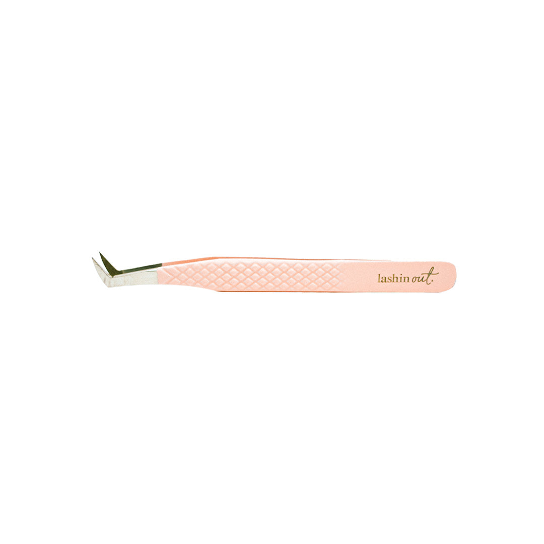 Side view of the Boot Blush Nano Tip Tweezer.