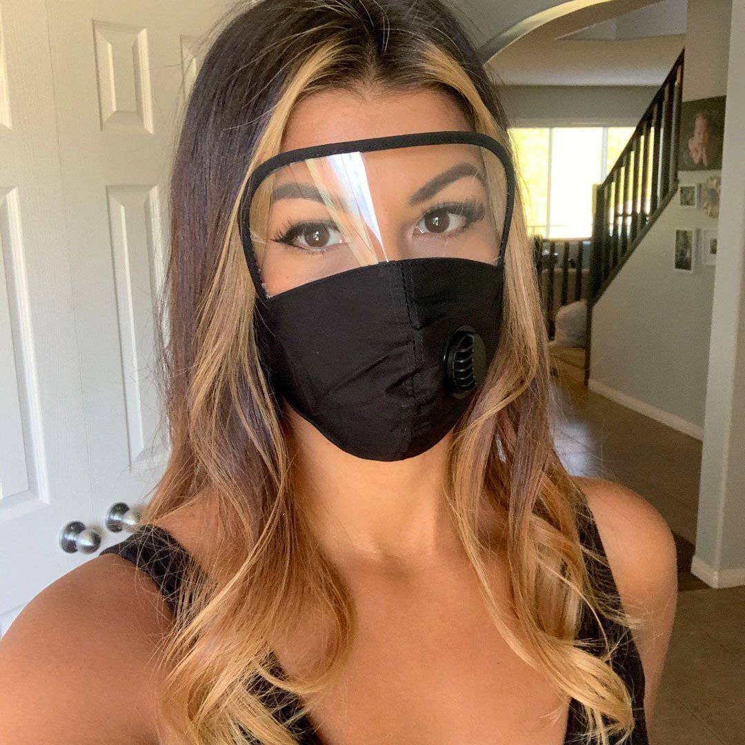 Face mask with Eye Shield - Lashin Out Shop