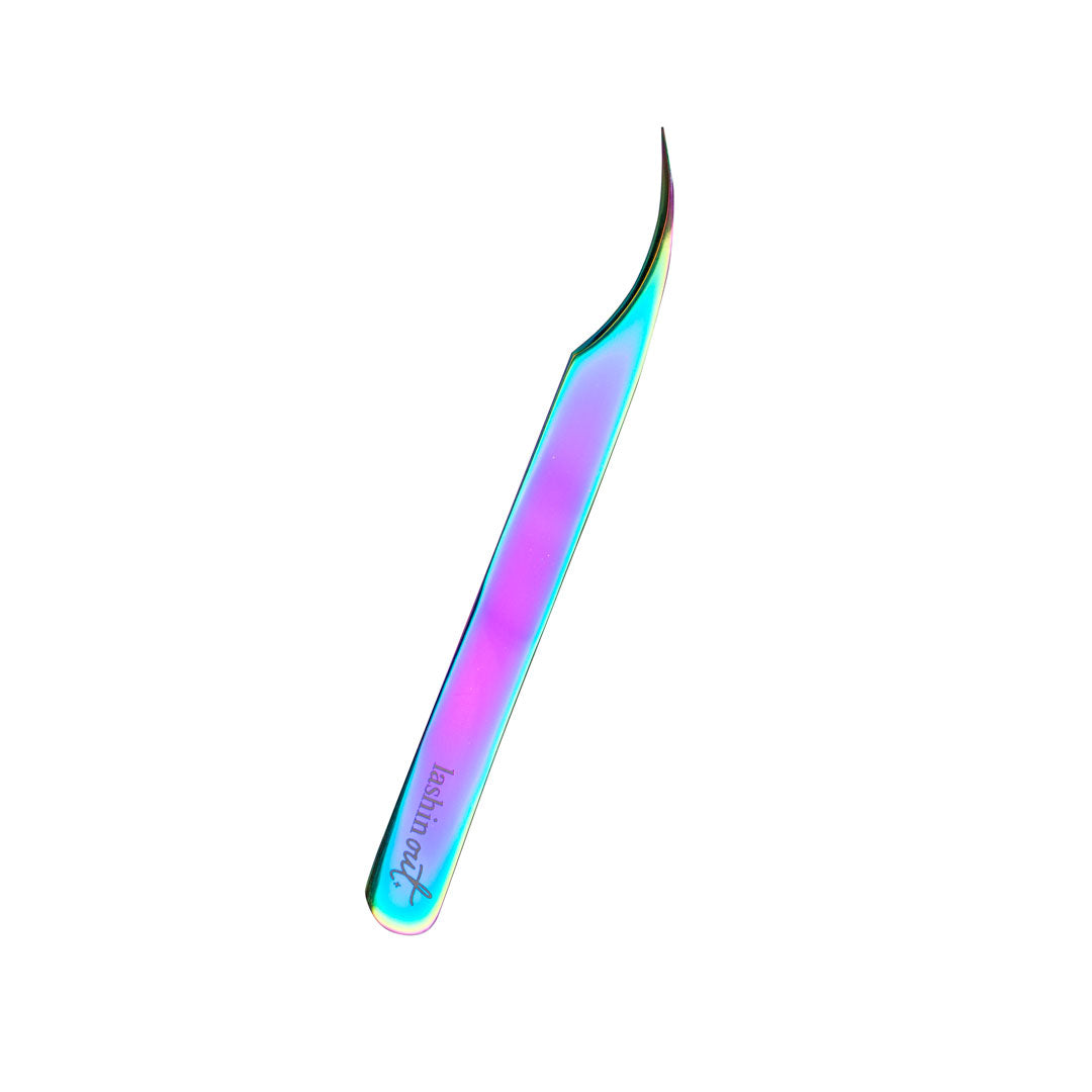 Full side view of the Signature Series Moon Curved Lash Tweezer