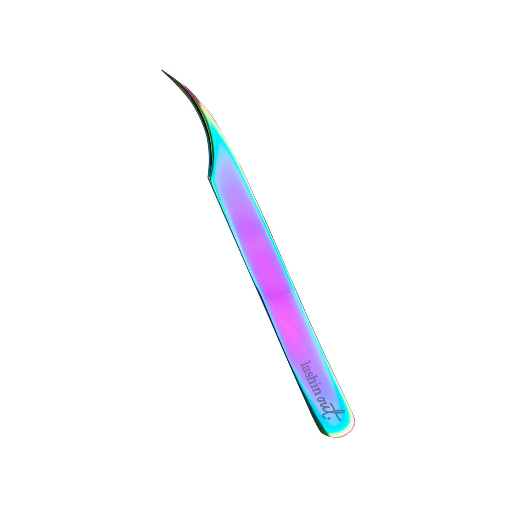 Full side view of the Signature Series Moon Curved Lash Tweezer