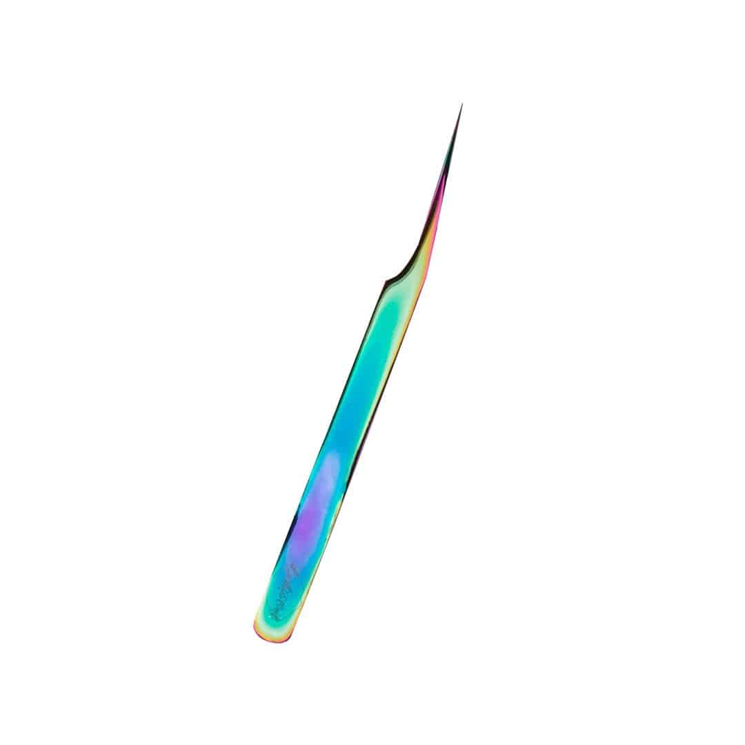 Full Side view of the Signature Series Straight Lash Tweezer