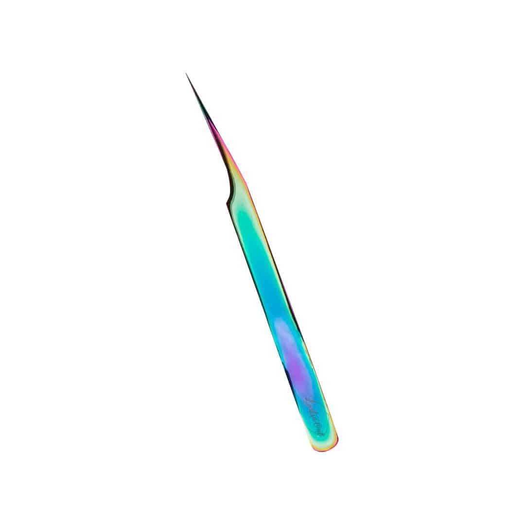 Full side view of the Signature Series Straight Lash Tweezer