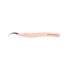 Side view of the Zaagi Curved Blush Nano Tip Lash Tweezer. The lash arm is curved and the tips are curved down. 